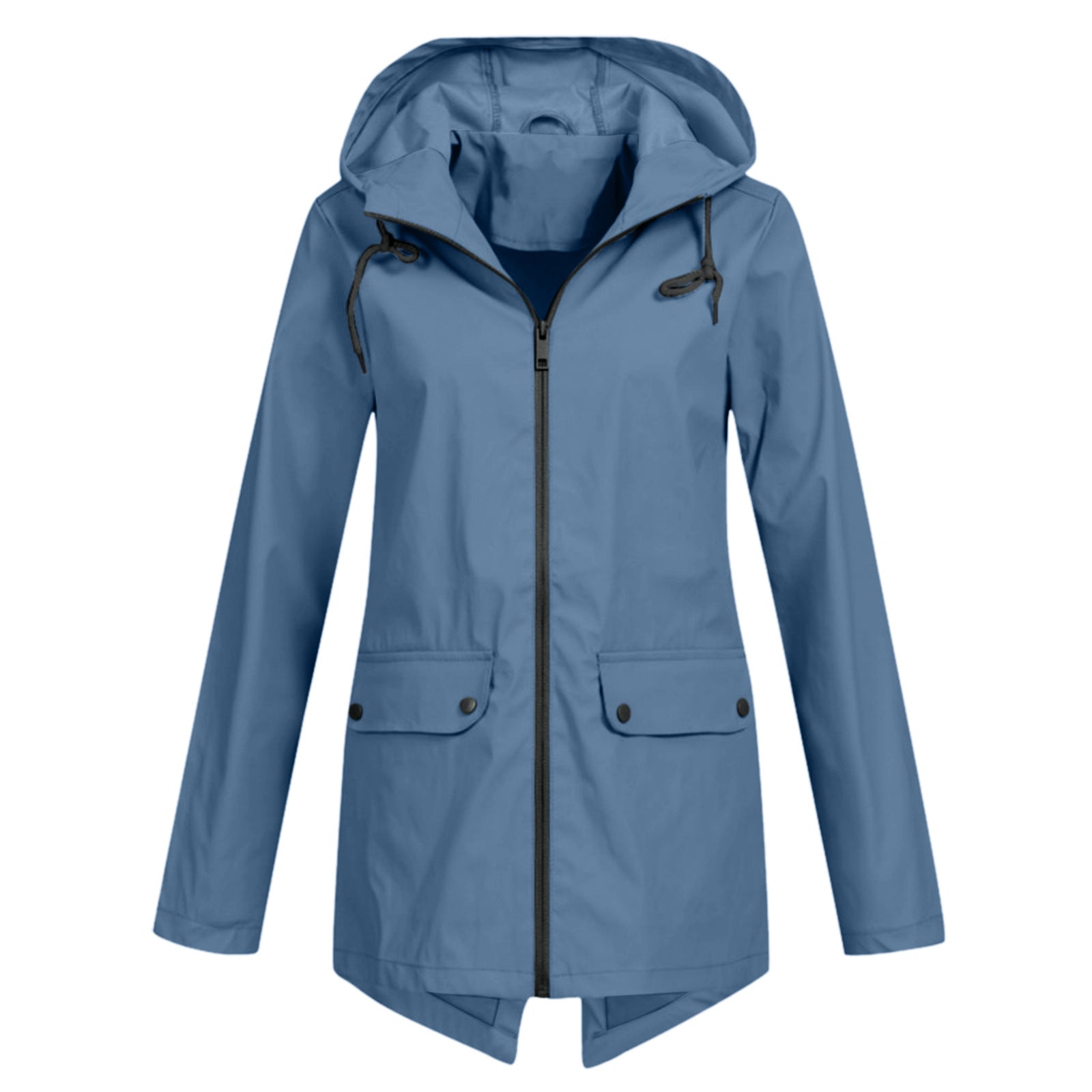 Waterproof Clothing Zipper Hooded Lightweight Outdoor Waterproof Raincoat Jacket Thin Outdoor Coat For Women