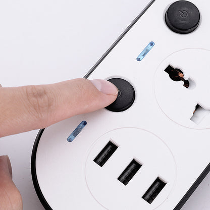 Multi-switch European Standard American Standard British Standard USB Power Strip Socket Household Plug Board Multi-port Fast Charging