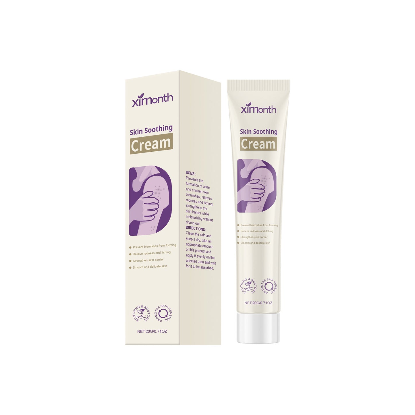 Skin Acne Herbal Smooth Skin Rejuvenation External Use Care Cream
