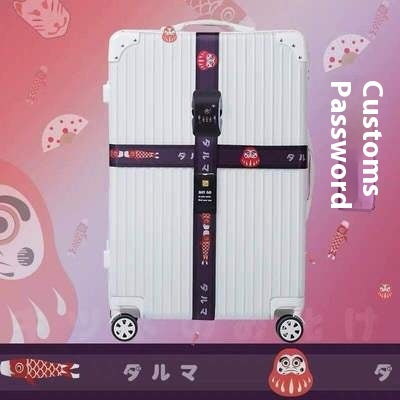 Password Lock Safety Belt Suitcase Band Trolley Case Packing Belt