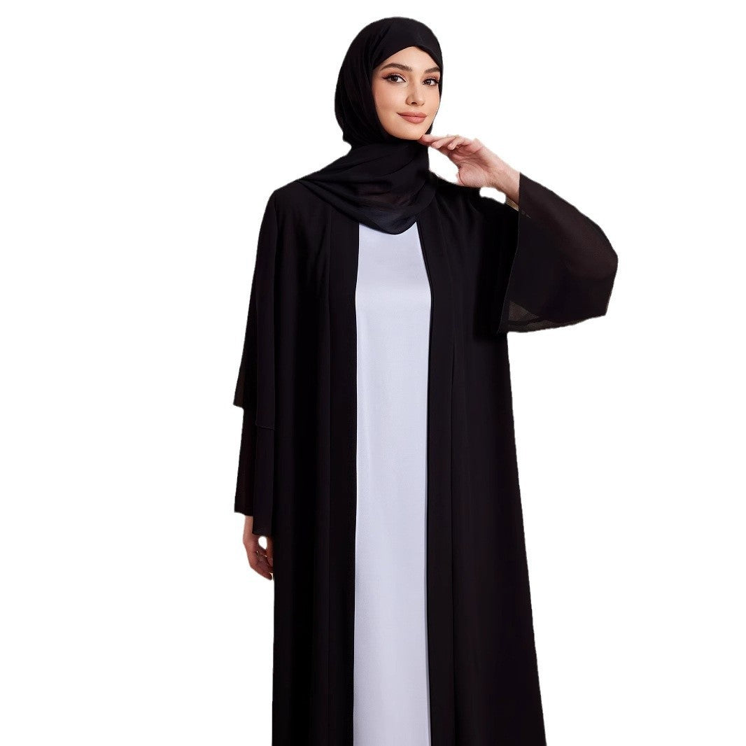 Middle East Turkey Dubai Dress Breathable Women's Cardigan Robe