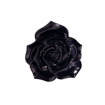 Elegant Retro Three-dimensional Rose Grip Camellia Back Head Half Tie Hairpin