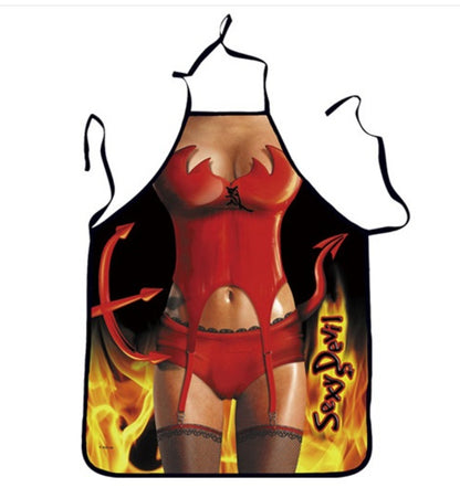 Christmas Girl Print Apron Christmas Apron Christmas Tree