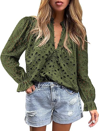 Women's Autumn Top Fashion Horn Long Sleeve Casual