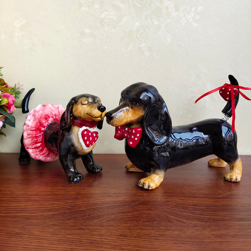 Ceramic Dog Decoration Creative Home Decoration