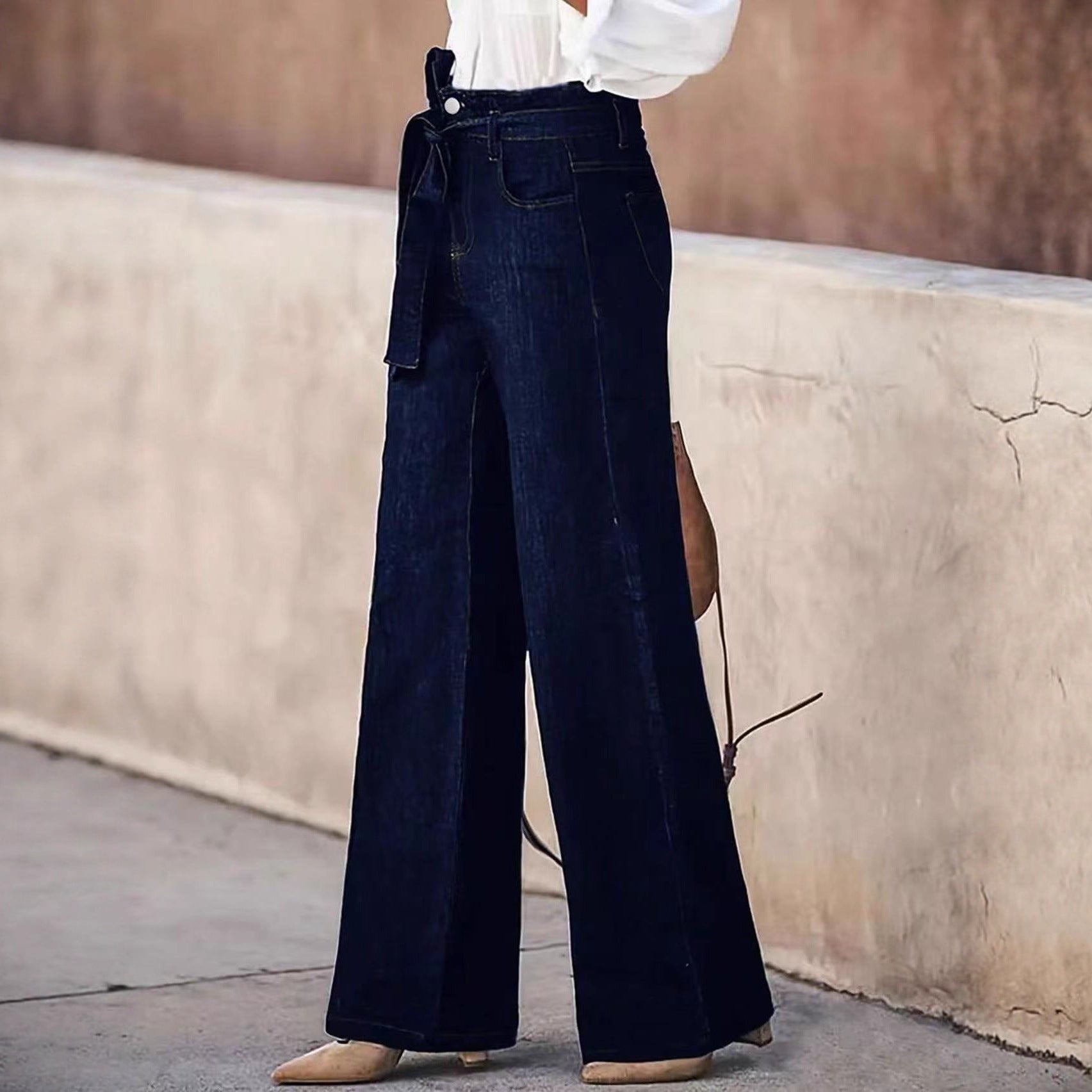 American Hot Girl Retro Wide Leg Jeans