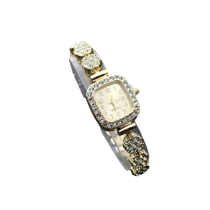 Special Interest Light Luxury Temperament And Fully-jewelled Square Fashion Watch