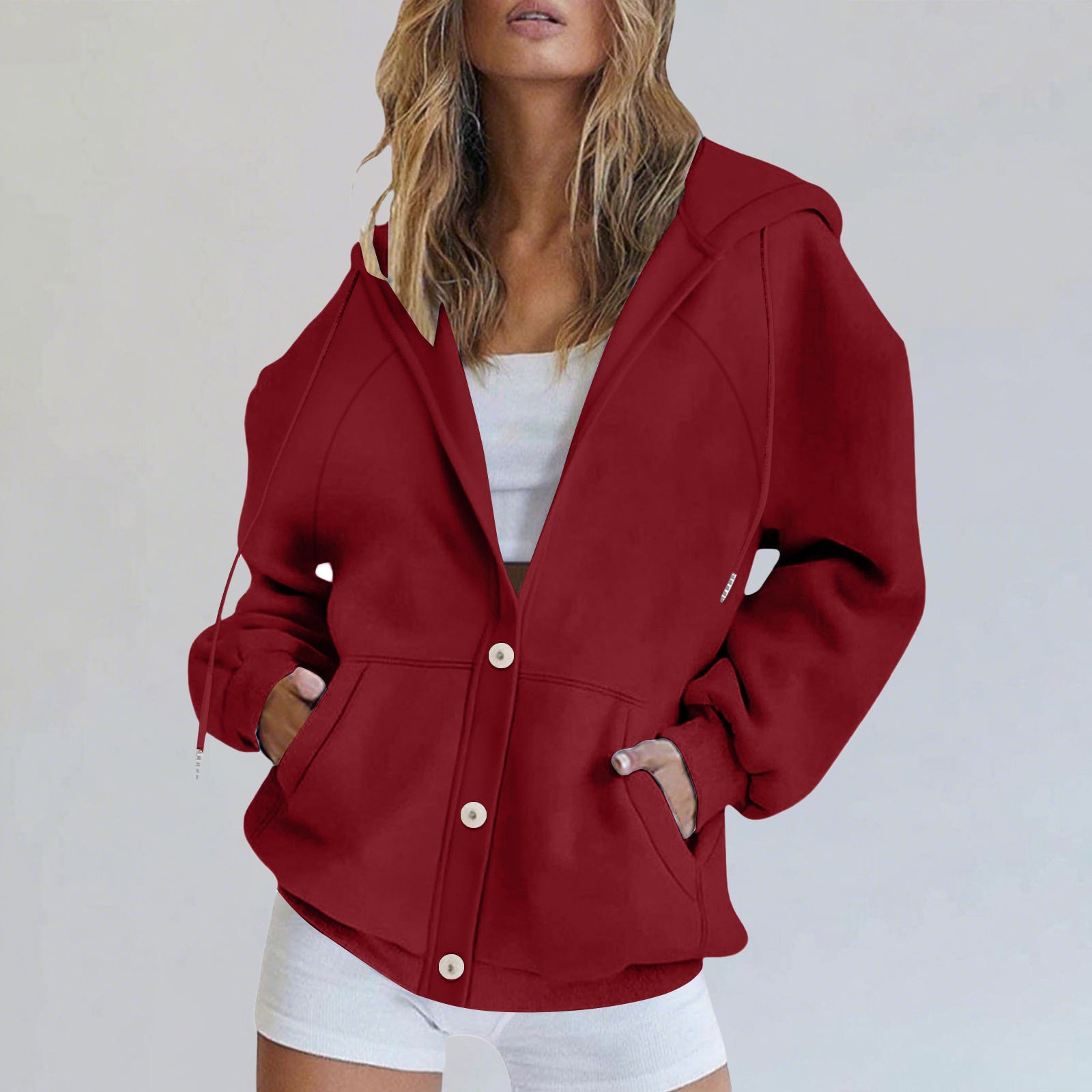 Women's Casual Cardigan Sweatshirt Jacket
