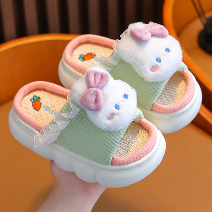 Linen Breathable Baby Cotton Linen Slippers