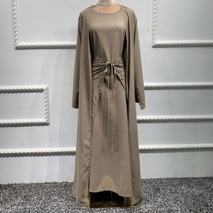 Middle East Dubai Solid Color Three-piece Suit