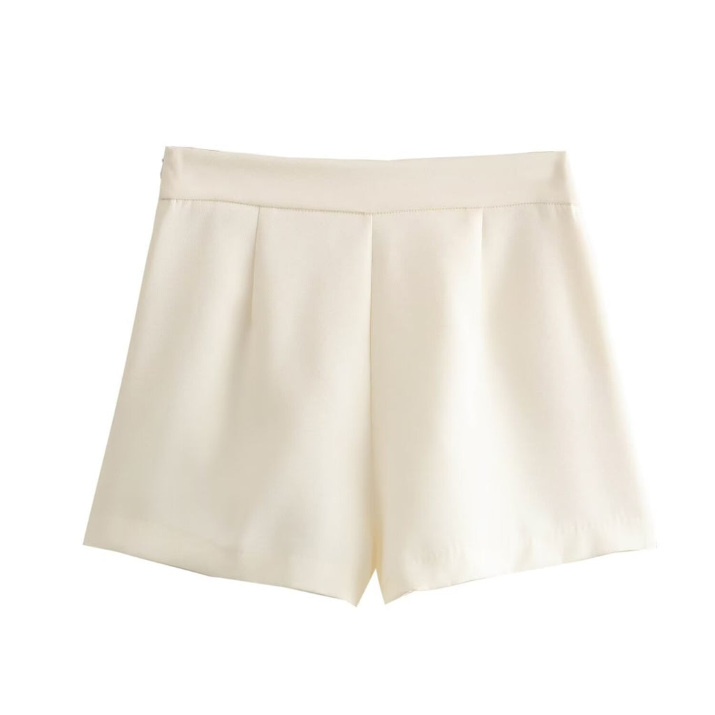 Asymmetric Solid Color All-match Culottes