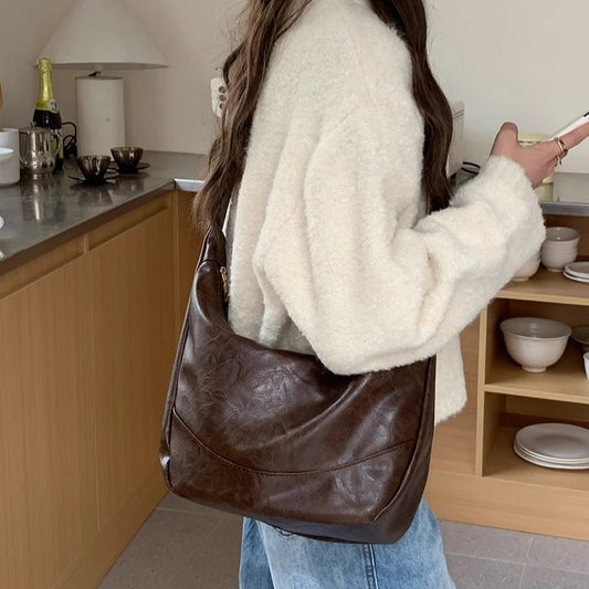 Female Retro Casual Large Capacity Single Shoulder Crossbody Bag