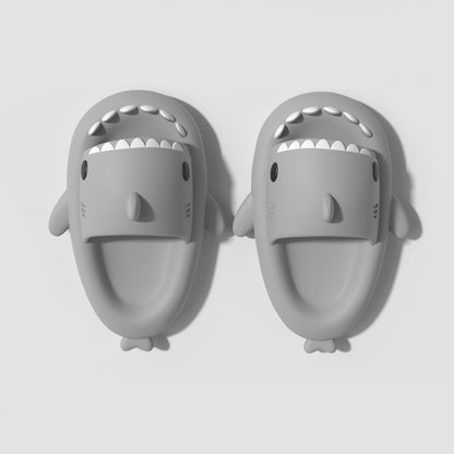 Children's Sandals And Slippers Summer Thick Bottom Second Generation Shark EVA Slippers Home Children Parent-child Non-slip Soft Bottom Baby Sandals