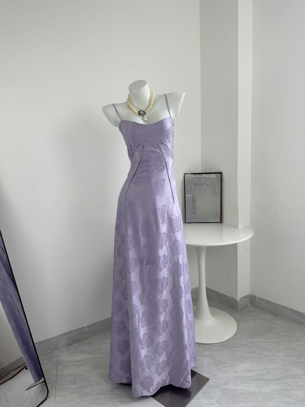 New Embroidered Floral Long Skirt With High-end Feel, Luxurious Camisole Skirt, Slimming Dress