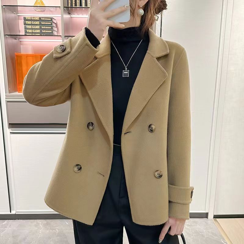 Short Handmade Fall Winter Coat Loose