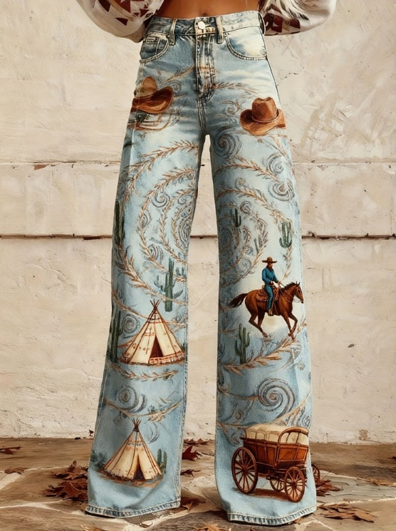 Women's Casual Pants Thin Imitation Jeans