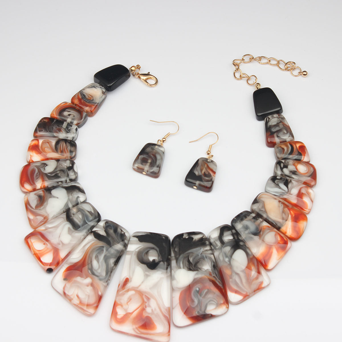 High Profile Retro Personality Necklace And Earrings Suite Ladies Ornament