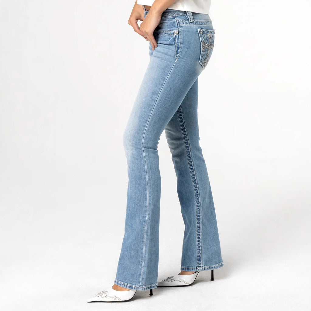 Denim Women's Street Low Waist Tight Trousers