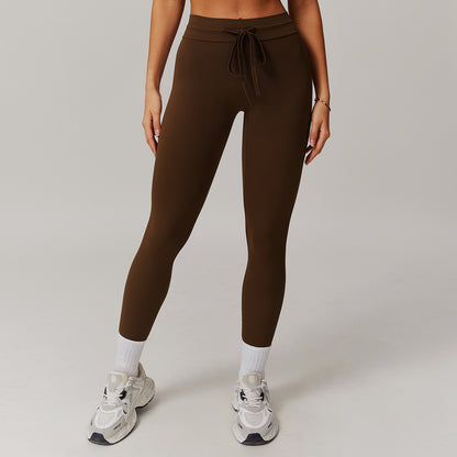 Cloud Sense High Waist Yoga Pants Belly Contracting Hip Raise Fitness Pants