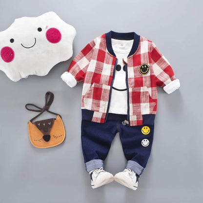 0-4 Years Old Children's Long-sleeved Suit With Openable Pants